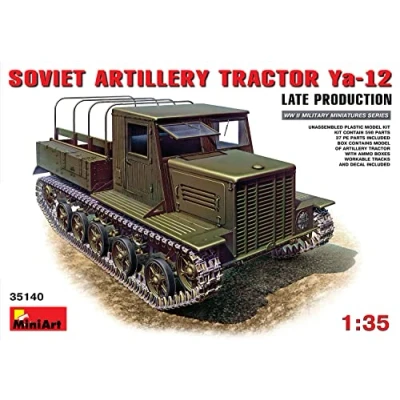 Image de Mini Art 35140 1:35 Sov. Ya 12 Tracteur à chenilles Spät.Pr. Reproduction fidèle, réduit, Plastique, Bricolage, Hobby, Collage, kit modèle, Assembler, Non Peint