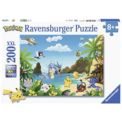 Image de Ravensburger Puzzle Enfant 200 pièces XXL Attrapez les tous ! / Pokémon À partir de 8 ans qualité supérieure Carton épais et résistant Jeu vidéo 12840