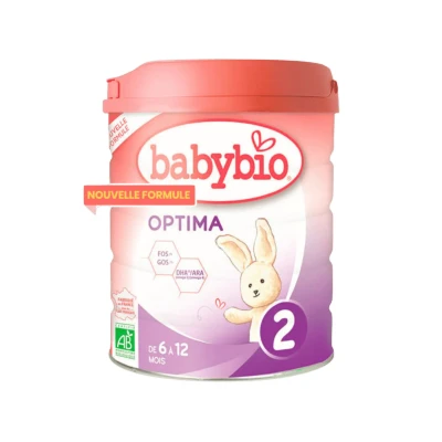 Image de Babybio Optima 2 Lait de suite pour nourisson 2ème âge en poudre