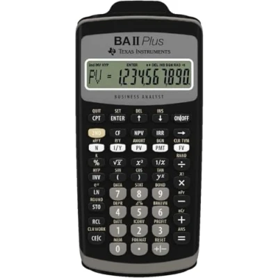 Image de Texas Instruments BA II Plus Calculatrice financière 10 Chiffres Mémoire Mo