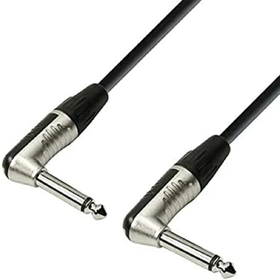Image de Adam Hall Cables 4 STAR IRR 0450 Câble Instrument REAN Jack 6,35 mm coudé mono vers 4,5 m
