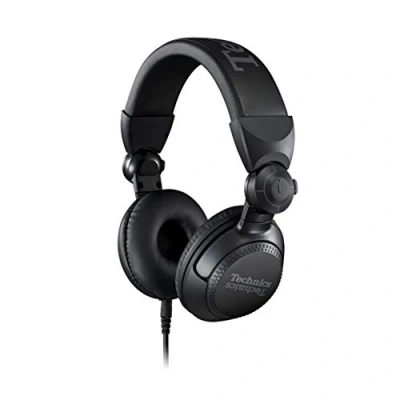 Image de Panasonic Technics EAH DJ1200EK Écouteurs Intra Auriculaires DJ avec câble de raccordement, Drive 41 mm, 32 ohms/1 kHz d&#039;indépendance, 106 DB/MW, Long 2 m, Adaptateur 6,3 mm Noir