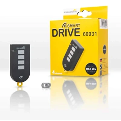 Image de Schellenberg 60931 Télécommande pour commander 4 moteurs de garage SMART DRIVE, compatible avec la nouvelle génération, à canaux 868,4 MHz, Anthracite