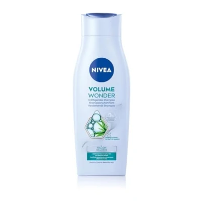 Image de NIVEA volume Wonder shampooing fortifiant, au collagène et extrait naturel de bambou, sans silicone pour un visible une brillance éclatante (400 ml)