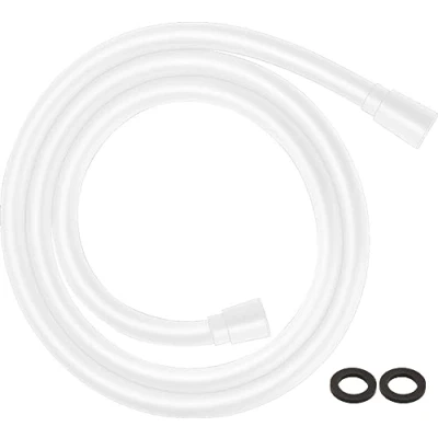 Image de hansgrohe Isiflex Tuyau de douche universel, 1,25 m, avec protection anti torsion, flexible torsion et joints d&#039;étanchéité, noir mat