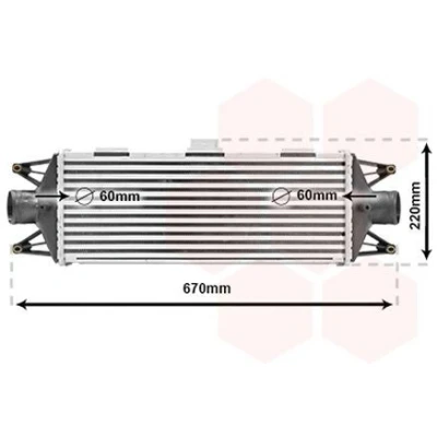 Image de VAN WEZEL 28004045 Intercooler IVECO: DAILY 3 Kasten/Kombi,