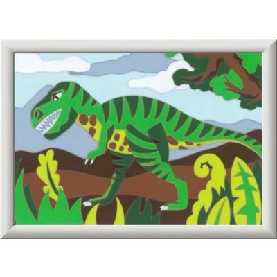 Image de Ravensburger Peinture par numéros 20293 Dinosaure affamé Enfants à partir de 9 Ans, 20293, Multicolore