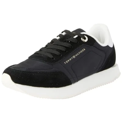 Image de Tommy Hilfiger Baskets de Running Femme Chaussures Sport, Noir (Black), 38