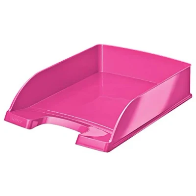 Image de Leitz Corbeille à Courrier A4, Rose Métallisé, WOW, 52263023