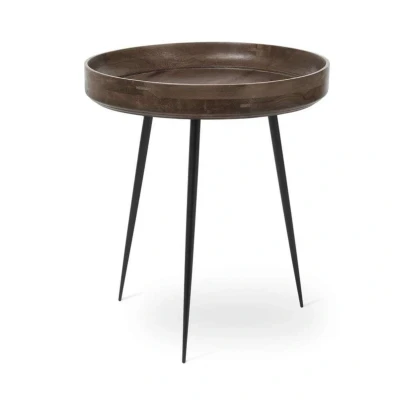 Image de Mater Table Bowl medium mangue gris sirka, structure noire