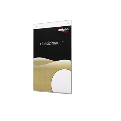 Image de Deflecto Lot de 12 supports muraux A4 portrait Support Panneau Porte documents mural pour affiche publicitaire à lettres