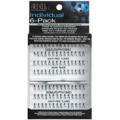 Image de ARDELL 6 Pack Knot Free Individuals Short Black Faux cils