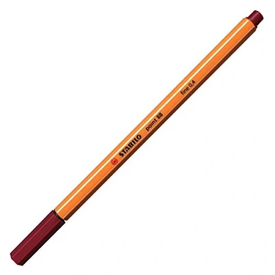 Image de stylo feutre pointe fine STABILO point 88 1 rouge foncé
