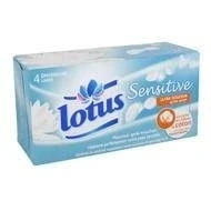Image de Entretien LOTUS Sensitive Boite De 80 Mouchoirs Blanc Ultra Douceur Lot 4 Vendu Par