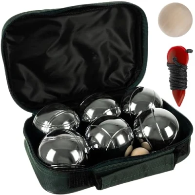 Image de KRUZZEL Lot de 6 boules Noël avec accessoires pour activités plein air Motifs gravés 23440