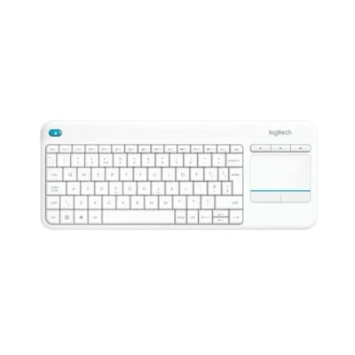 Image de Logitech Wireless Touch Keyboard K400 Plus Clavier sans fil 2.4 GHz US International blanc