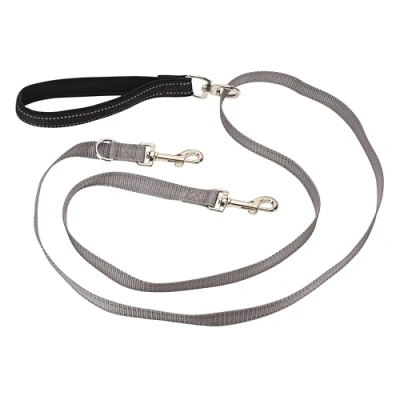 Image de Petsafe Laisse de contrôle à deux points, poignée rembourrée et nylon réfléchissant pour plus confort sécurité, Gris