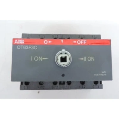 Image de Abb entrelec Ot63f3c Interrupteur Ot63F3 Contacts Montage sur profil din