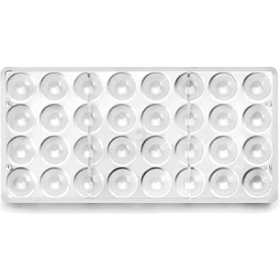 Image de Ibili 799403 Conico Moule praliné Semi circulaire Polycarbonate Clair 30 x 14 2 cm