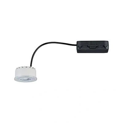 Image de Paulmann Nova Plus 92471 Module LED encastrable rond en plastique satiné Blanc chaud 470 lm 51 mm 1 ampoule 6,3 W Intensité variable 2700 K
