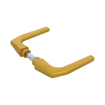 Image de Amig Set de Poignées porte d&#039;intérieur Pognée Modèle 2114 104 x 56 mm Élégant et Simple Taille du carré 8 Poignée Ergonomique Aluminium Doré