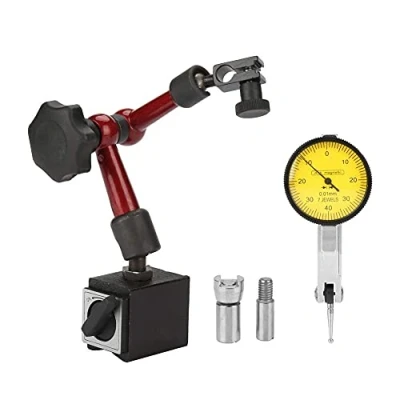 Image de 0 0,8 mm Flexible Forte Magnétique, Outils de Mesure Indicateurs à Cadran Support Jauge Base + d&#039;Indicateur Test Levier pour Surface