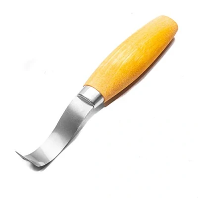 Image de Morakniv Carving Hook 163 Couteau Fixe Mixte, Manche : Bouleau Naturel, Lame 50mm