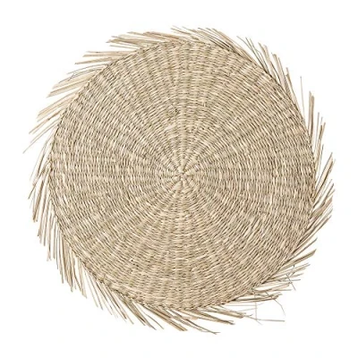 Image de Bloomingville 82047214 Set de Table en jonc mer Couleur Naturelle avec Un diamètre 38 cm