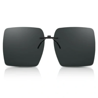 Image de Goiteia Lunettes de conduite nuit polarisées à clipser contre l&#039;éblouissement pour hommes et femmes, réduisent efficacement des phares venant en sens inverse, vision haute