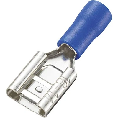 Image de Cosse clip 8.0 mm x 0.8 TRU COMPONENTS FDD2 212 180 partiellement isolé bleu 100 pc(s)