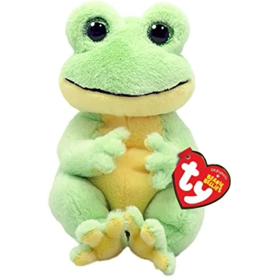 Image de Ty Beanie Bellies Peluche Snapper la Grenouille 15 cm TY41052, Vert, Jaune, Small