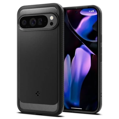 Image de Spigen Rugged Armor TPU Back Cover Noir Google Pixel 9 Pro XL