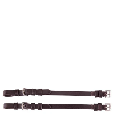 Image de Premiere Pièces de joues Cheekpieces Boucle en acier inoxydable 13 mm Cob Marron