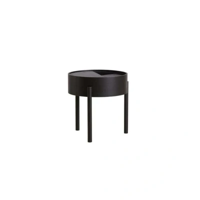 Image de Woud Table d’appoint Arc frêne peint noir
