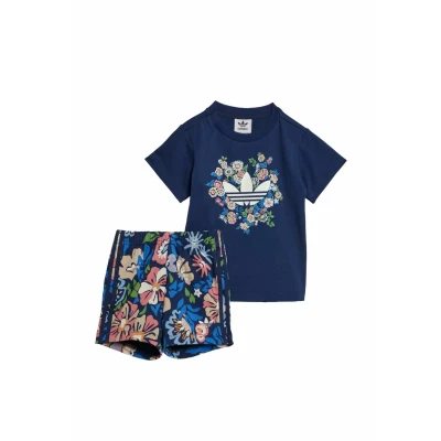 Image de adidas Originals TEE SET Pantalon de survêtement pour enfants, Taille: 6m, Night indigo