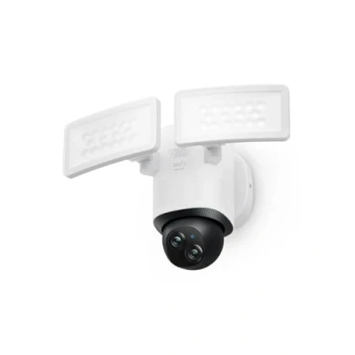 Image de eufy Security Caméra de sécurité extérieure filaire E340 Résolution 3K Rotation et inclinaison à 360 Enregistrement 24h/24 7j/7 Wi Fi double bande 2 000 lumens Compatible HomeBase 3