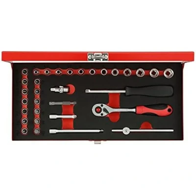 Image de Jeu de clés à douille GEDORE RED 1/4&quot; AN 4 13 mm 33 pièces