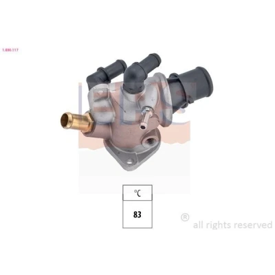 Image de EPS 1.880.117 Thermostat d&#039;eau 83 Made in Italy OE Equivalent avec joint d&#039;étanchéite, raccord fileté pour le capteur de température