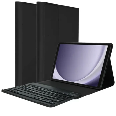 Image de clavier Bluetooth ACCEZZ Samsung Galaxy Tab A9 Étui avec Fixation magnétique Noir