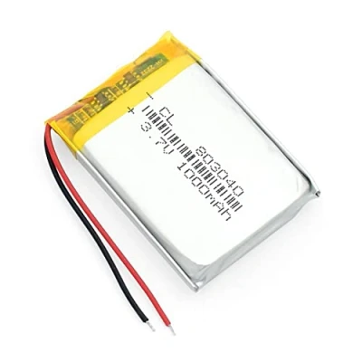 Image de YUNIQUE FRANCE 1 pièce Batterie Lipo rechargeable 803040 (3.7v, 1000mAh Lipo) pour haut parleur, Bluetooth, GPS, PDA, tachygraphe