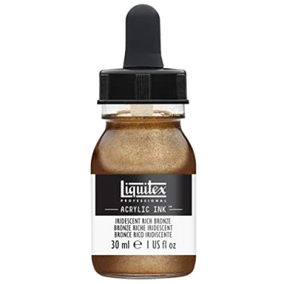 Image de Liquitex Professional Encre Acrylique Flacon Avec Pipette 30 ml Bronze Riche Iridescent