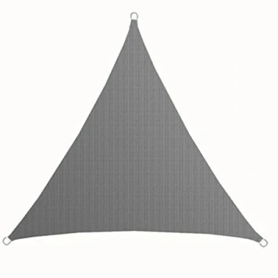 Image de AMANKA Voile d&#039;ombrage UV 2x2x2 m HDPE Triangle Protection Solaire Toile de Jardin Balcon Gris