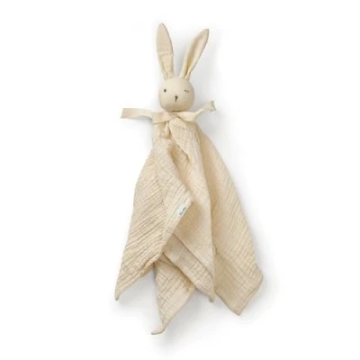 Image de Elodie Details Doudou Blinkie pour Bébé et Tout Petit en 100% Coton Doux Oeko Tex Oat White