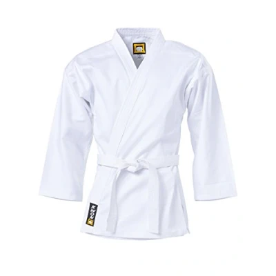 Image de veste karaté traditionnel blanc 8 oz de Kwon Blanc, 180 cm