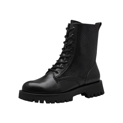 Image de Tamaris Bottines à plateau, Femme, Taille: 36, Black struct Tissu / matière synthétique
