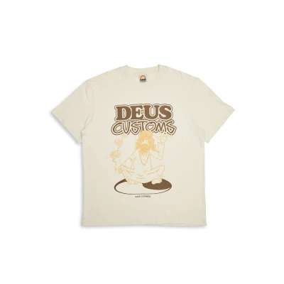 Image de Deus Ex Machina Loose FIT Tshirt imprimé, Homme, Taille: Large, Dirty white
