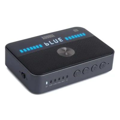 Image de August MR285 Transmetteur Récepteur Bluetooth pour AUX, RCA, Optique, Coaxial et USB Adaptateur Audio NFC TV, Casque Batterie Rechargeable, Multipoint/Double Audio, Bypass