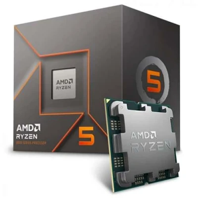 Image de AMD Ryzen™ 5 8400F Processeur, 6 Cœurs/12 Threads Débridés, Architecture Zen 4, 22MB Cache, 65W TDP, Jusqu&#039;à 4,7 GHz Boost, Socket AM5, Ventirad Wraith Stealth