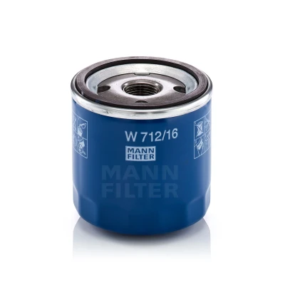 Image de MANN FILTER W 712/16 Filtre à huile M 20 X 1.5 avec un clapet de non retour vissé FIAT: Seicento / 600 3/5 portes, Coupe, Panda I portes