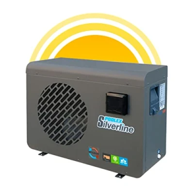 Image de POOLEX PC SLP055 Silverline 55 Pompe à Chaleur Piscine Silencieuse et Économique Tous Types de Piscines Compresseur Hautes Performances 5.5kW Volume du Bassin 20 30m3